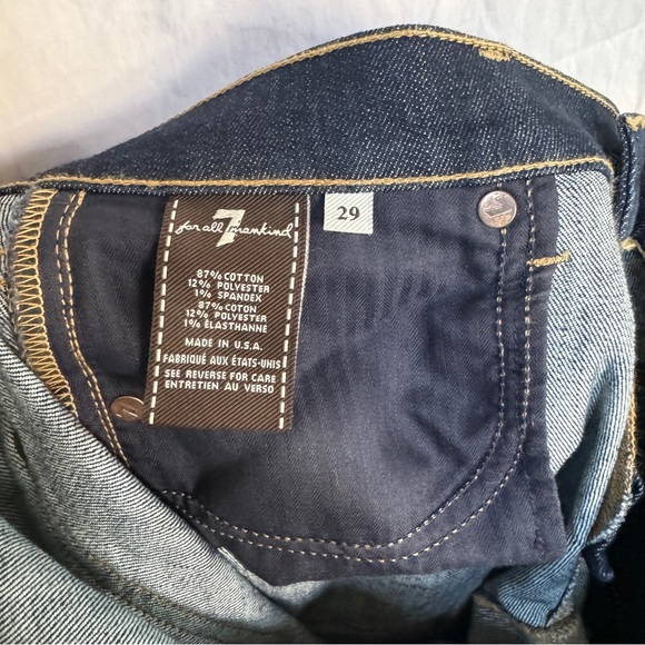 Seven 7 For All Mankind Dojo Flare Wide-Leg Jeans - Size 29 - Picture 11 of 11